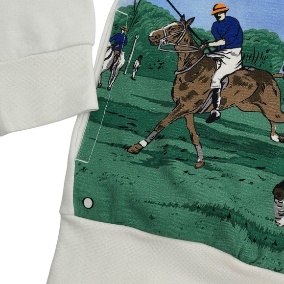 Polo Ralph Lauren Equestrian White Hoodie Men’s Size Large Match NWT - Picture 7 of 11